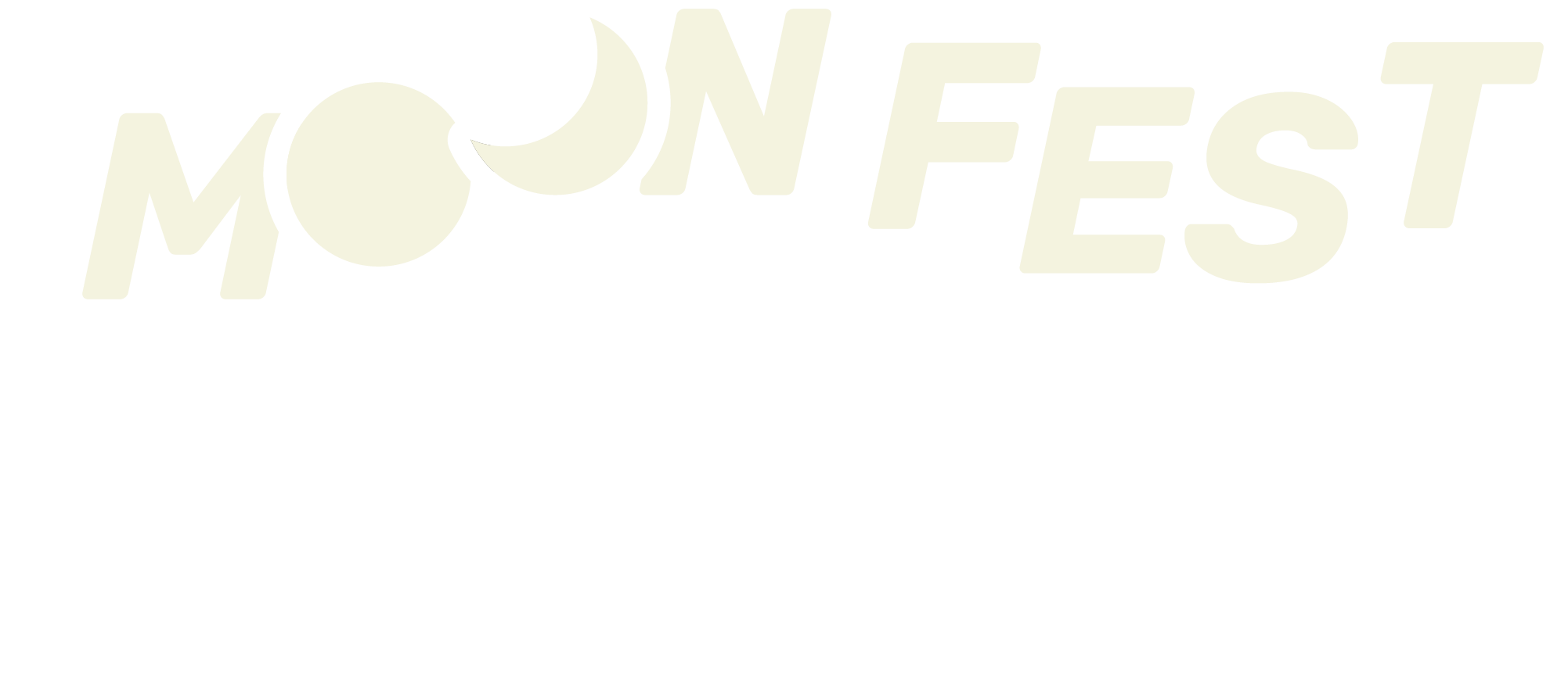 Moon Fest celebration logo in light colors Moon Fest celebration logo in light colors