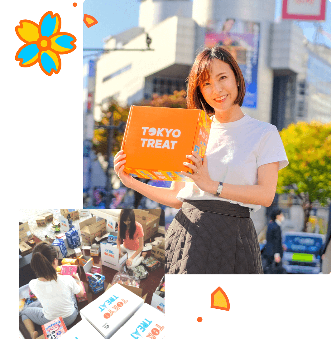 Ayumi holding a TokyoTreat box