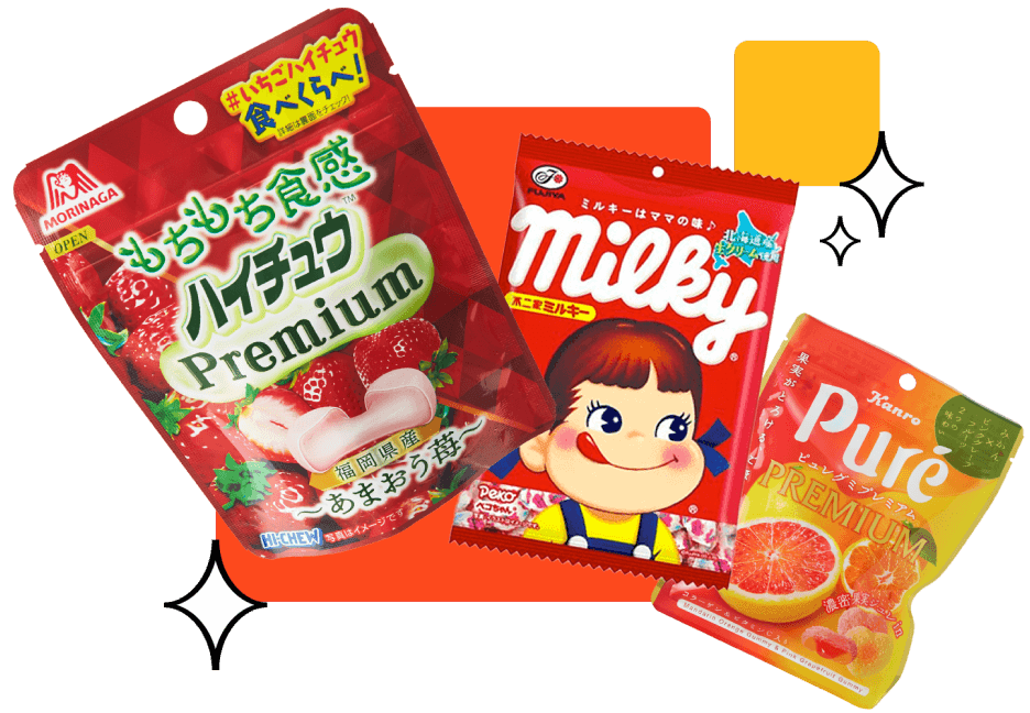 Japanese Candy: Hi- Chew, Milky and Pure