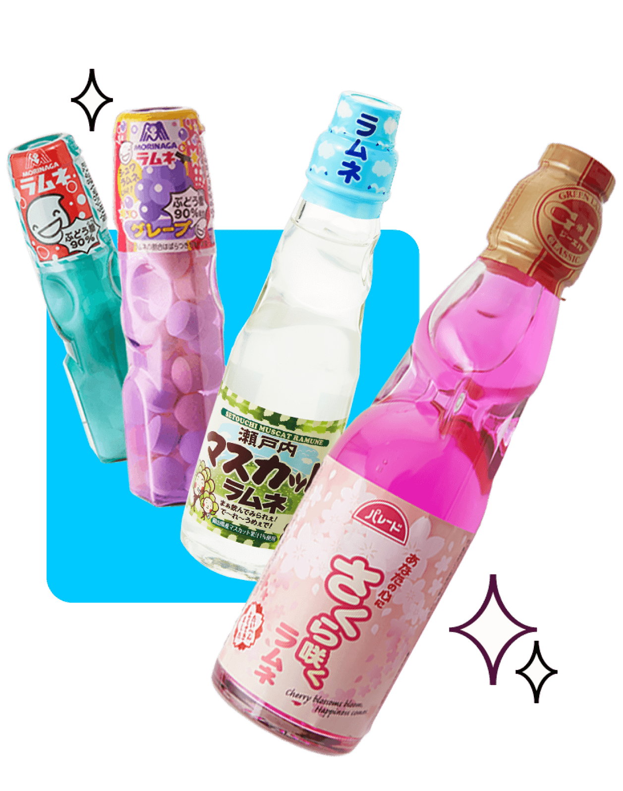 Ramune Soda different flavor